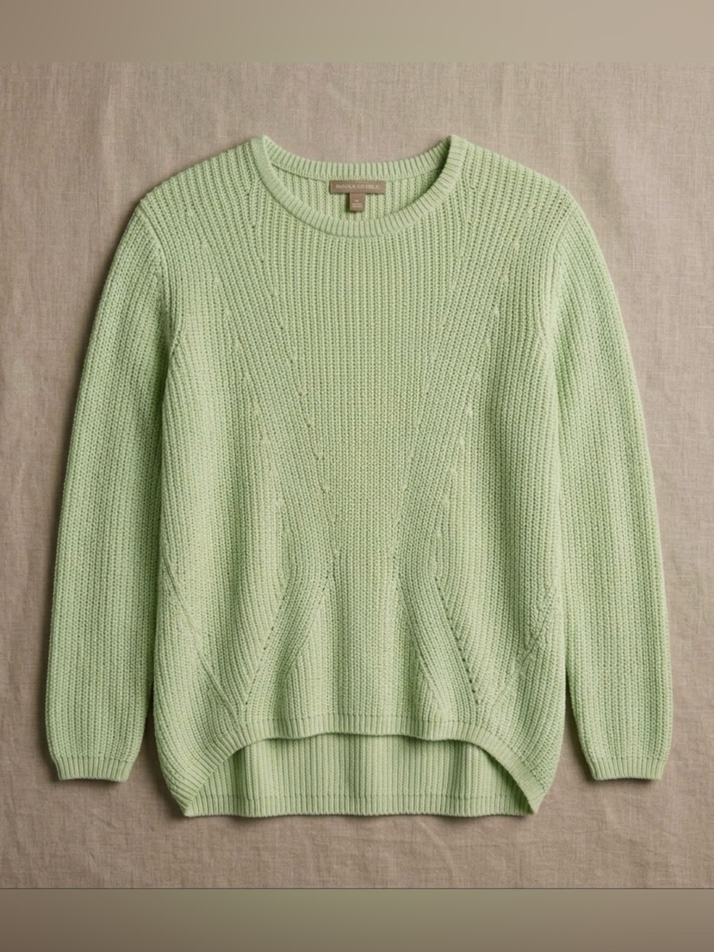 Banana Republic 100% Cotton Mint Knit Women's Crewneck Sweater Size Small